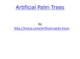 Artificial Palm Trees