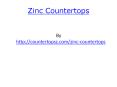 zinc countertops