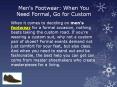 Men's Footwear: When You Need Formal, Go for Custom |  formal shoes