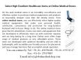 Medical Stores - Online Medical Products - Medical Shop