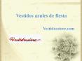 vestidos de fiesta azules