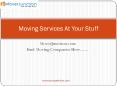 Moving Services- Find Moving Companies