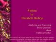 Sestina by Elizabeth Bishop