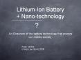 Lithium-Ion Battery   Nano-technology