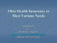 Ohio Health Insurance to Meet Various Needs