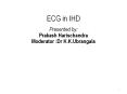 ECG in IHD