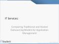 IT Services:  Comparing Traditional and Hosted Outsourcing Models for Application Management
