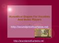 Acoustical Drapes For Singers And Music Players