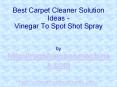 Greatest Rug Cleaning Solution Options - From Vinegar To Spray-On Pretreatment Solution