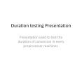 Presentation Duration Test BACKUP