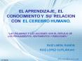 EL APRENDIZAJE Y EL CEREBRO HUMANO