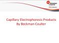 Beckman Coulter - Capillary Electrophoresis Products
