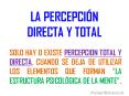 La percepción total y la calidad de vida