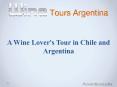 A Wine Lover's Tour in Chile and Argentina