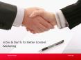 6 Dos & Don'ts for Better Content Marketing