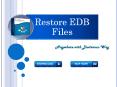 Restore EDB files