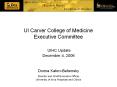 Executive Committee UIHC Update December 4, 2006 Donn