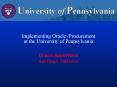 Implementing Oracle iProcurement at the University o