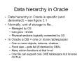 Data hierarchy in Oracle Data hierarchy in Oracle i