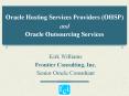 Oracle Hosting Services Providers (OHSP) and Oracl