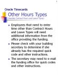 Other Hours Types (besides Contract Hours and Leave Types)