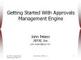 Getting Started With Approvals Management Engine
