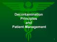 Decontamination Principles and Patient Management