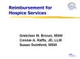 Reimbursement for Hospice Services