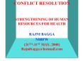 CONFLICT RESOLUTION