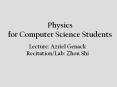 Physics for Computer Science Students