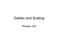 Galileo and Scaling