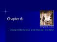 Deviant Behavior and Social Control