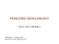 PEDIATRIC HEMATOLOGY