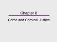 Crime and Criminal Justice