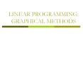 LINEAR PROGRAMMING: GRAPHICAL METHODS 9. Linear Programmin