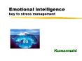 Emotional intelligence key to stress management Kumarmah