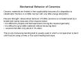 Mechanical Behavior of Ceramics Ceramic materials ar