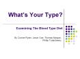What s Your Type? Examining The Blood Type Diet By Corrin