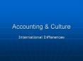 Accounting & Culture International Difference