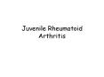 Juvenile Rheumatoid Arthritis ACR criteria Age at onse