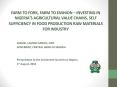 farm to fork, farm to fashion   investing in nigeria 