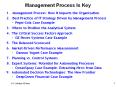 Management Process Is Key Management Process: How It Impact