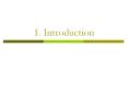 1. Introduction What is Operations Management? Management o