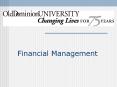 Financial Management On the Agenda Budgeting Expense