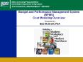 Budget and Performance Management System (BPMS) Cos