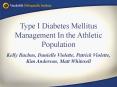 Type I Diabetes Mellitus Management In the Athleti