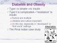 Type I is simple no insulin Type II is complicated