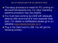 SETUP PROCEDURE FOR 3G USB DATA CARD This setup procedure i