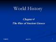 World History Chapter 4 The Rise of Ancient Greece * Joh