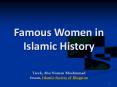 Famous Women in Islamic History Tarek, Abu Noman Moahmma
